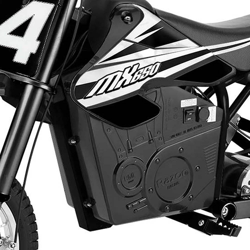 Razor MX650 Dirt Rocket Ride On Electric Motocross Dirt Bike, 1 Orange & 1 Black - VMInnovations