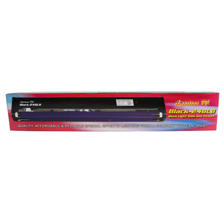 American DJ 24 Inch 20W Black Light Tube And Fixture For DJ Set/Party (3 Pack)