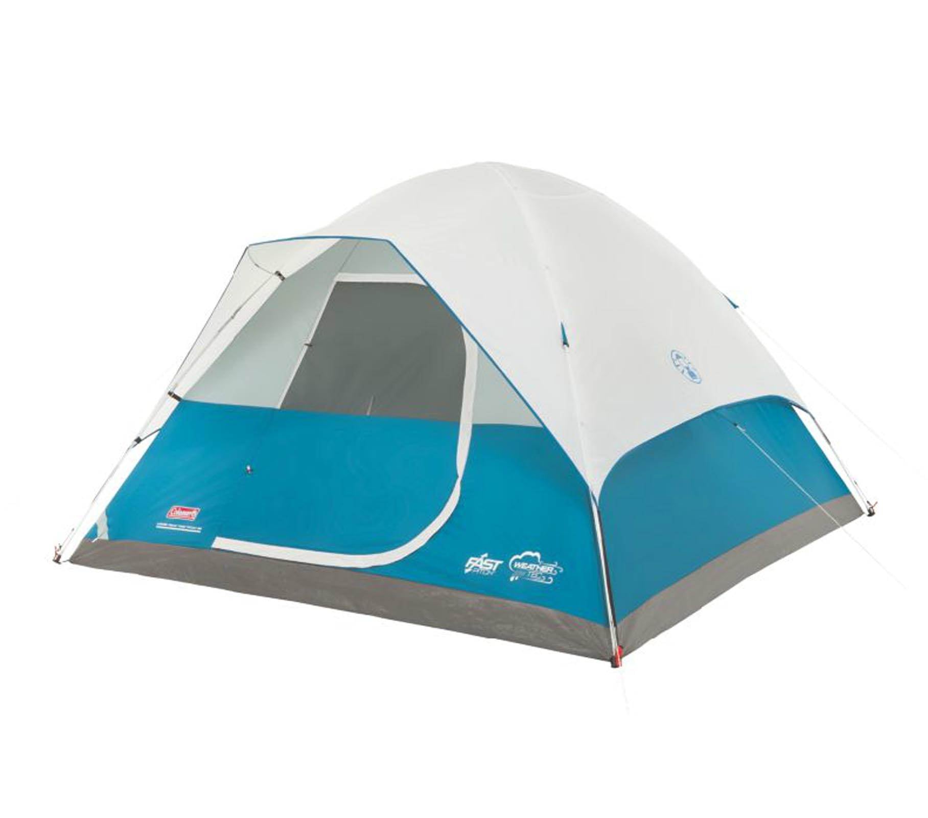 Coleman Longs Peak 6 Person Fast Pitch Camping Tent + Gildan Women's Small Tee