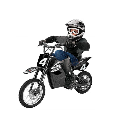 Razor MX650 Dirt Rocket Electric Motocross Motorcycle Dirt Bike w/Helmet, Black