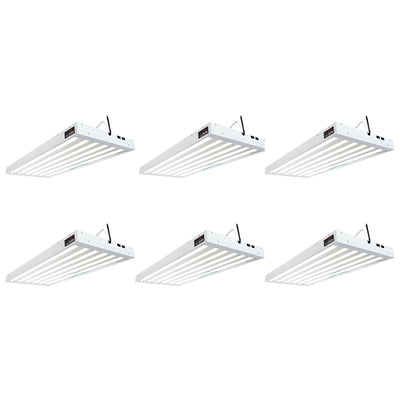 Hydrofarm FLT46 Agrobrite 6-Tube Hydroponic 4Ft Grow Light Fixture 324W (6 Pack)