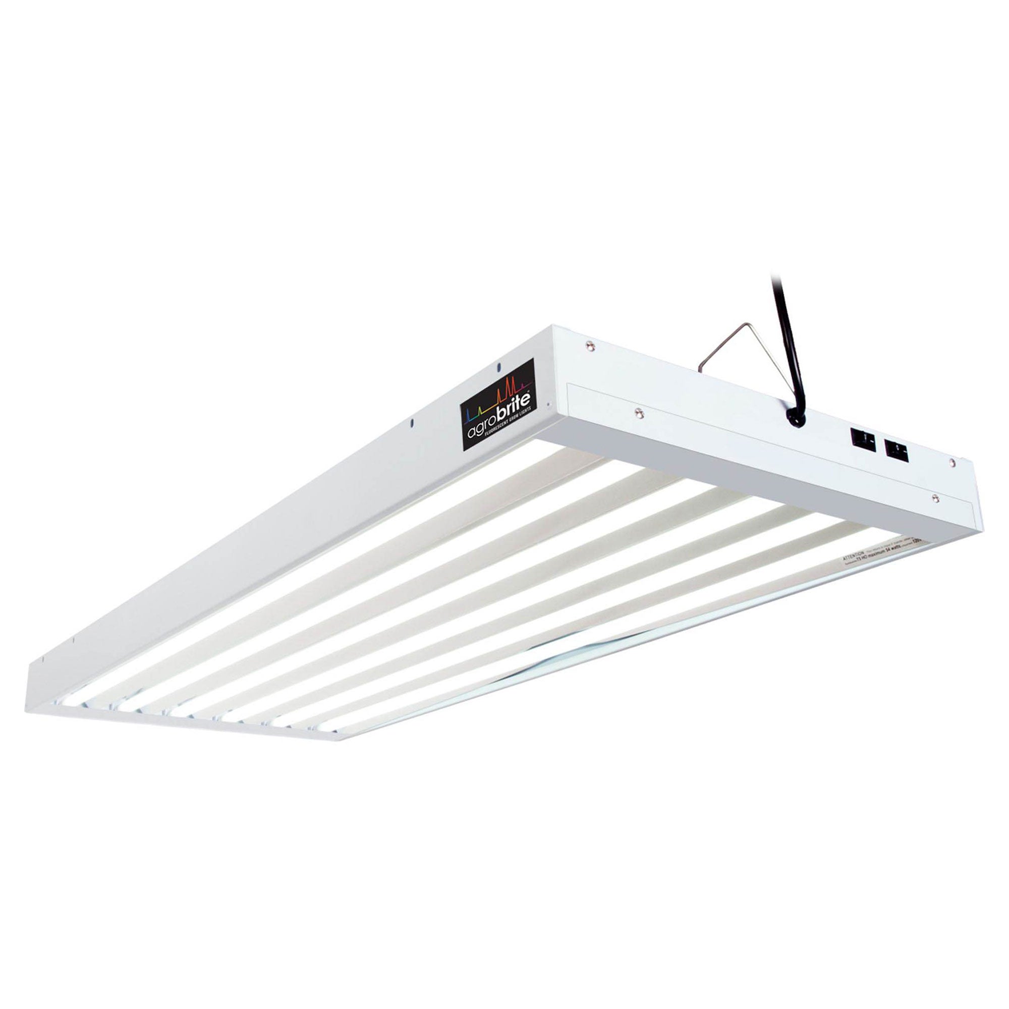 Hydrofarm FLT46 Agrobrite 6-Tube Hydroponic 4Ft Grow Light Fixture 324W (6 Pack)