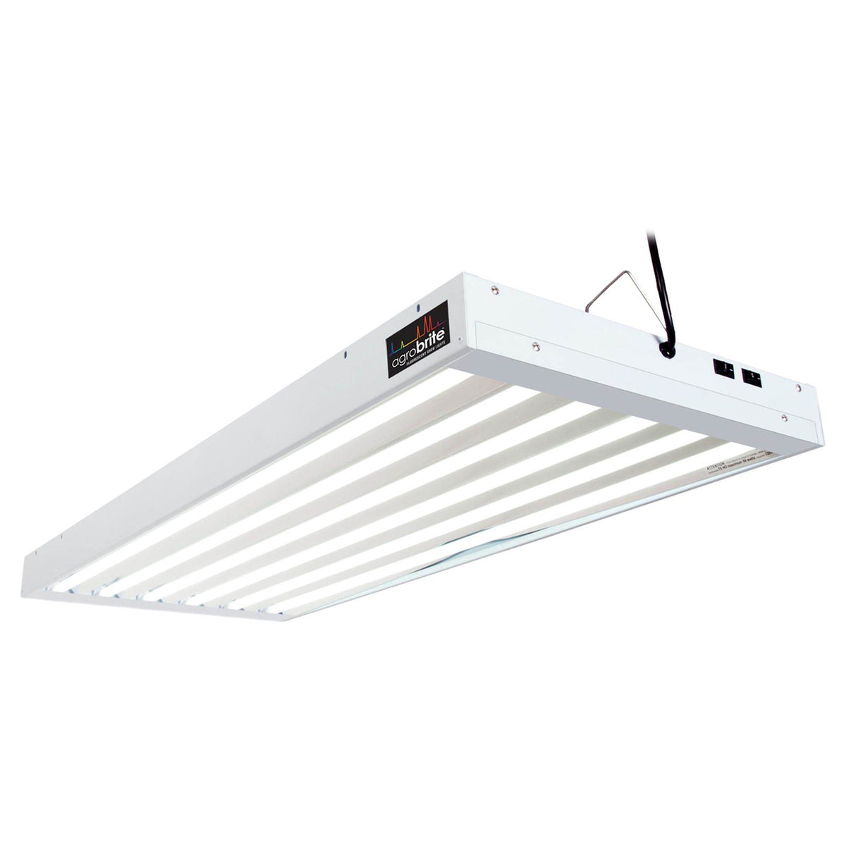 Hydrofarm FLT46 Agrobrite 6-Tube Hydroponic 4Ft Grow Light Fixture 324W (6 Pack)