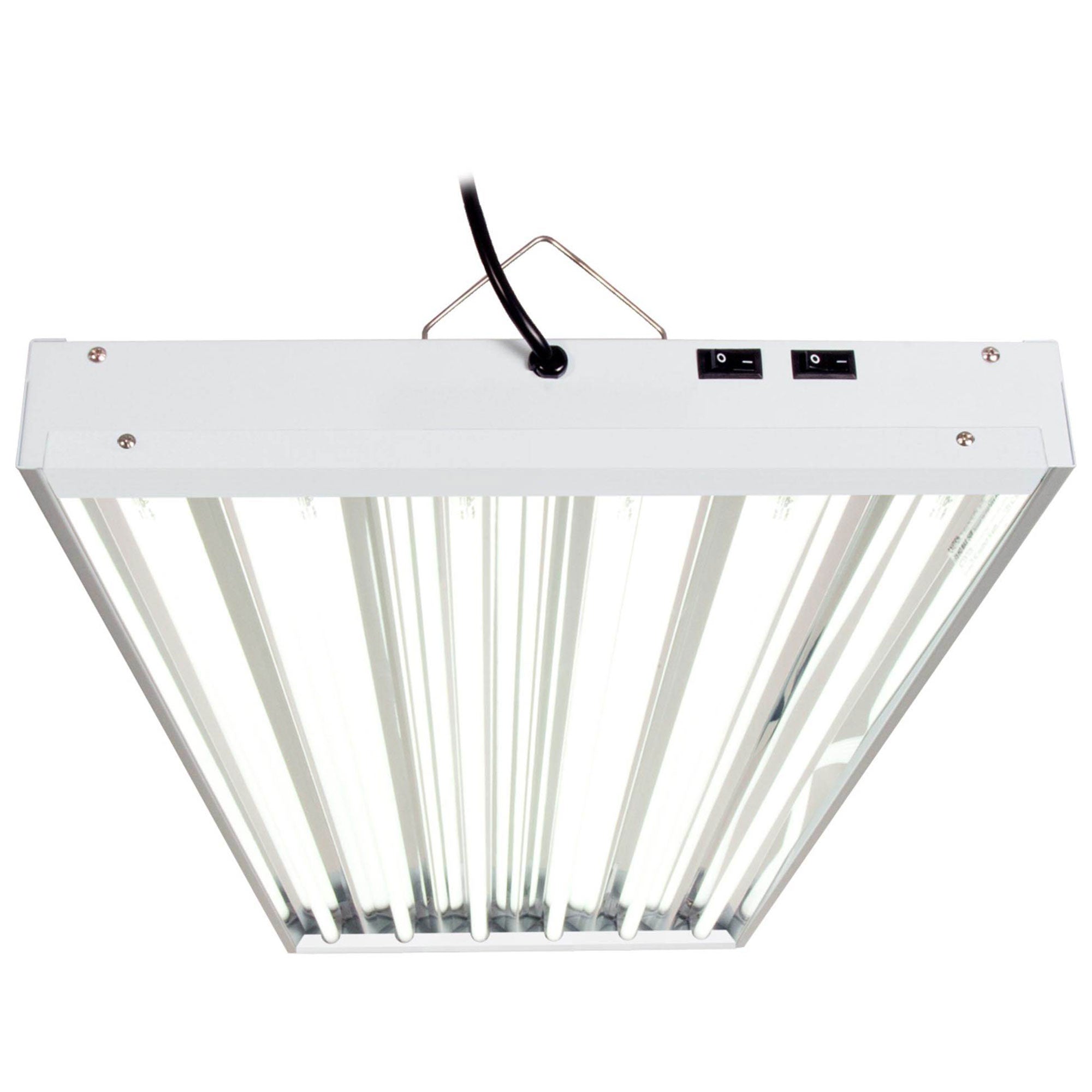 Hydrofarm FLT46 Agrobrite 6-Tube Hydroponic 4Ft Grow Light Fixture 324W (6 Pack)