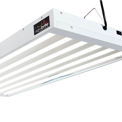 Hydrofarm FLT46 Agrobrite 6-Tube Hydroponic 4Ft Grow Light Fixture 324W (6 Pack)