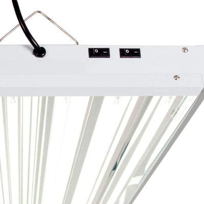 Hydrofarm FLT46 Agrobrite 6-Tube Hydroponic 4Ft Grow Light Fixture 324W (6 Pack)