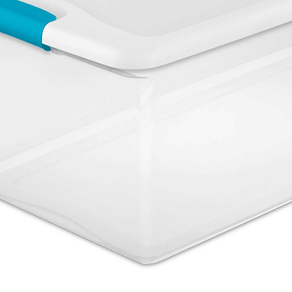 Sterilite 106 Quart Latch Lid Tote, 4 Pack, and 66 Quart Latch Lid Tote, 6 Pack - VMInnovations