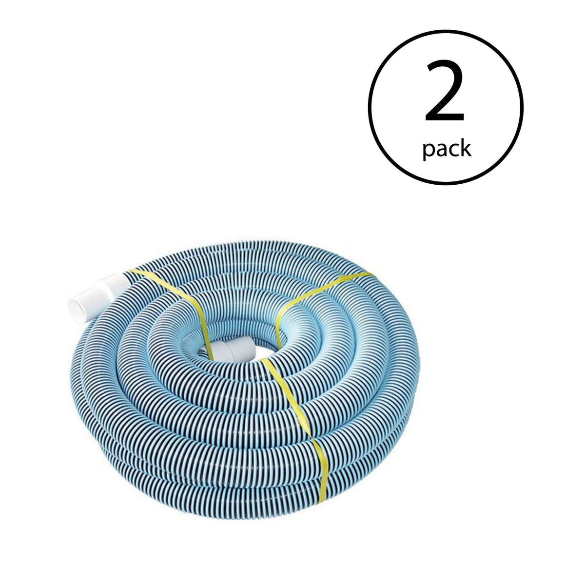 Kokido 1.5" Heavy Duty Sprial Wound Swimming Pool Vacuum Hose, 50' (2 Pack)