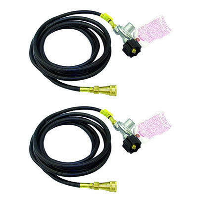 Mr Heater 12ft Big Buddy Propane Gas to Heater Adapter Hose w/ Regulator(2 Pack)