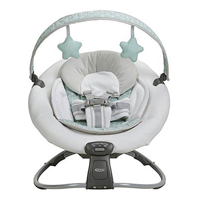 Graco Duet Star Rocker Lightweight Stationary Vibrating Seat with Travel Tote