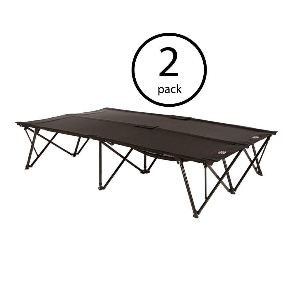 Kamp-Rite 2 Person Compact Indoor and Outdoor Double Kwik Sleeping Cot (2 Pack) - VMInnovations