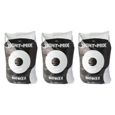BioBizz BBLM50L Light-Mix 50L Organic Farm Plant Growing Substrate Bag (3 Pack)