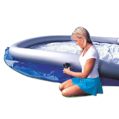 Bestway 10 Foot x 30 Inch Above Ground Pool System and Intex Round Pool Cover - VMInnovations