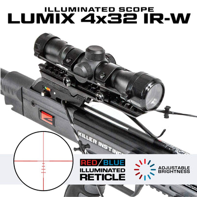 Killer Instinct Burner Archery Crossbow Set with Ambidextrous Crank Reloader