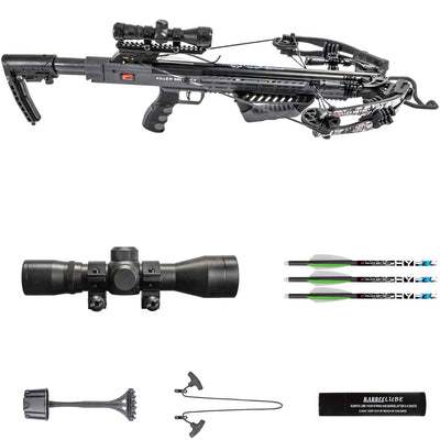 Killer Instinct Burner 415 Crossbow Bow Pro Package with Slayer Crossbow Case