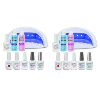Gelish Harmony Salon Professional Gel LED Soak Off Nail Polish Package (2 Pack)