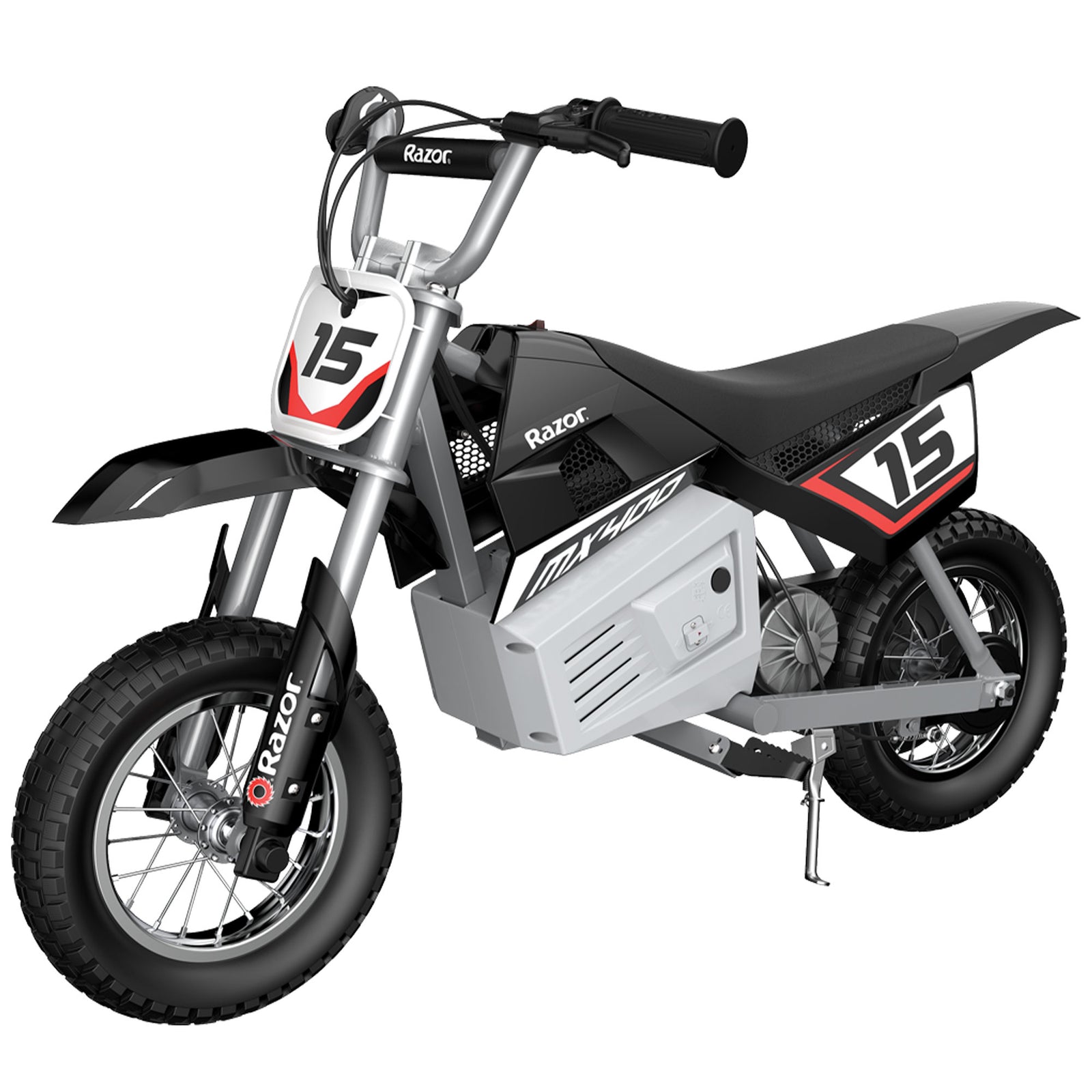 Razor Dirt Rocket Kid Electric Motorcycle Dirt Bike, 1 Black MX400 & 1Red MX350 - VMInnovations