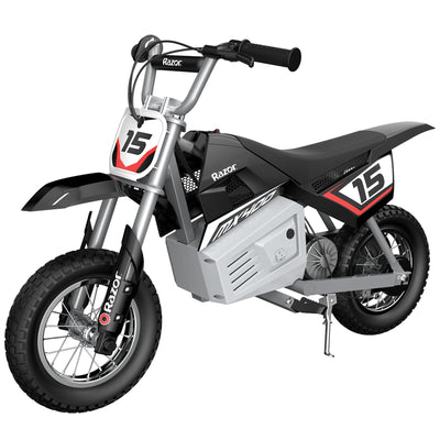 Razor Dirt Rocket Kid Electric Motorcycle Dirt Bike, 1 Black MX400 & 1Red MX350 - VMInnovations