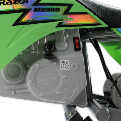 Razor MX400 Dirt Rocket Electric Motocross Motorcycle Bikes w/ Helmets, (2 Pack)