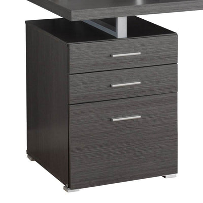 Monarch Specialties Left/Right Contemporary Office Computer Desk, Gray (2 Pack)