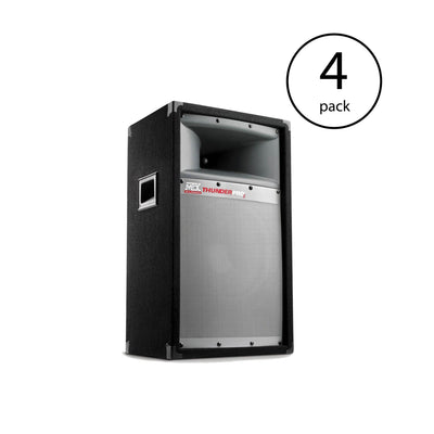 MTX Thunder Pro2 10" 2-Way 200W Full-Range Cabinet Portable Loudspeaker (4 Pack)