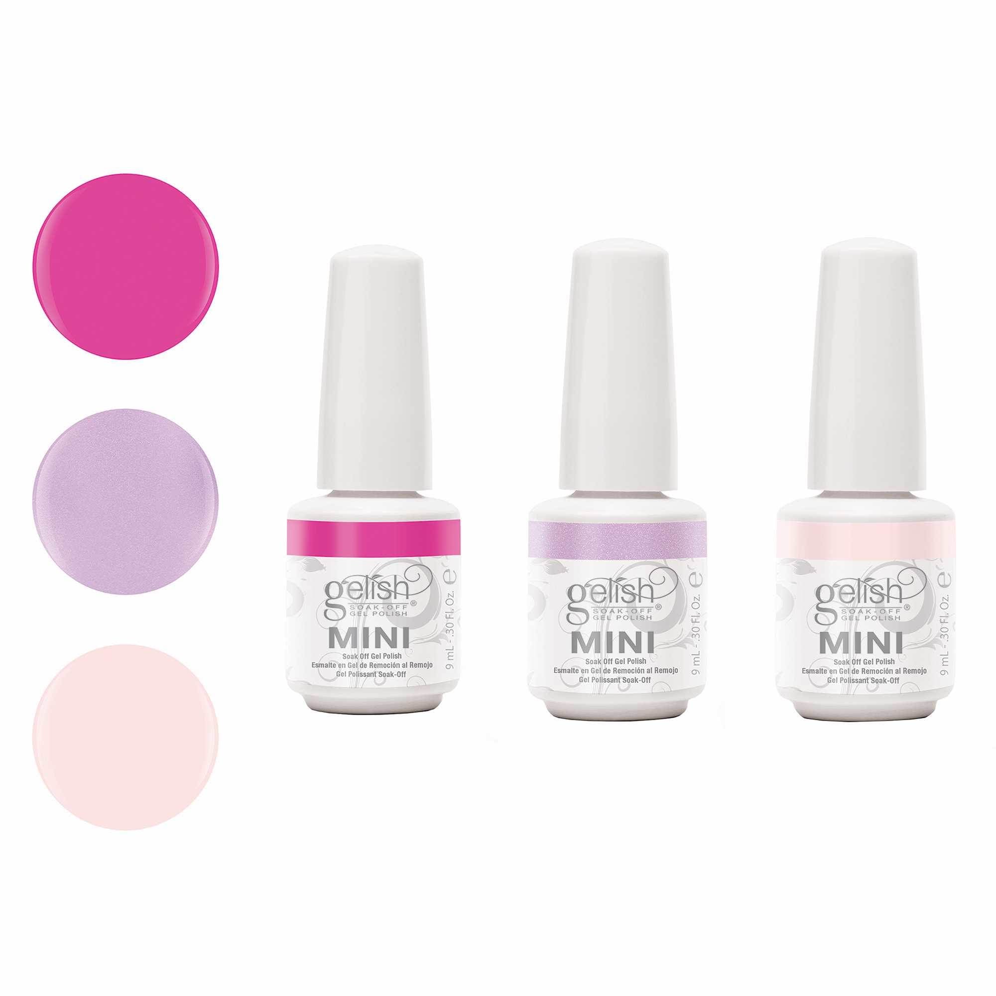 Gelish Mini 6 Royal Temptations 9 mL and 6 Fearless and Fun Kung Fu Flair 9 mL - VMInnovations