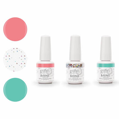 Gelish Mini 6 Royal Temptations 9 mL and 6 Fearless and Fun Kung Fu Flair 9 mL - VMInnovations