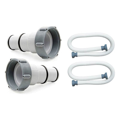 Intex 1.5" Diameter Pump Replacement Hose 59" (2 Pack) + Adapter A (2 Pack) - VMInnovations