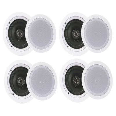 Pyle Audio 5.25 Inch 2 Way 150W Ceiling Wall Speakers, PDIC1651RD (2 Pairs)