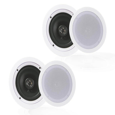 Pyle Audio 5.25 Inch 2 Way 150W Ceiling Wall Speakers, PDIC1651RD (2 Pairs)