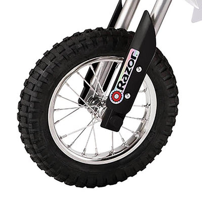 Razor MX400 Dirt Rocket Electric Motocross Motorcycle Bikes, 1 Black & 1 White