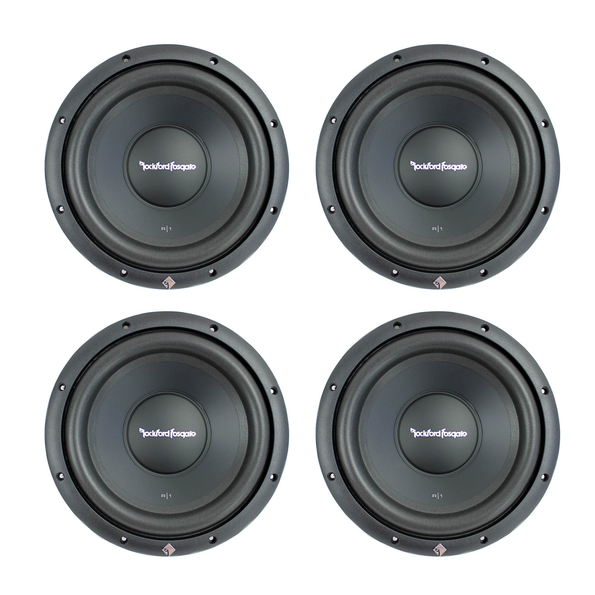 Rockford Fosgate Prime 10" 400 Watt 4 Ohm SVC Car Audio Subwoofer Sub (4 Pack)