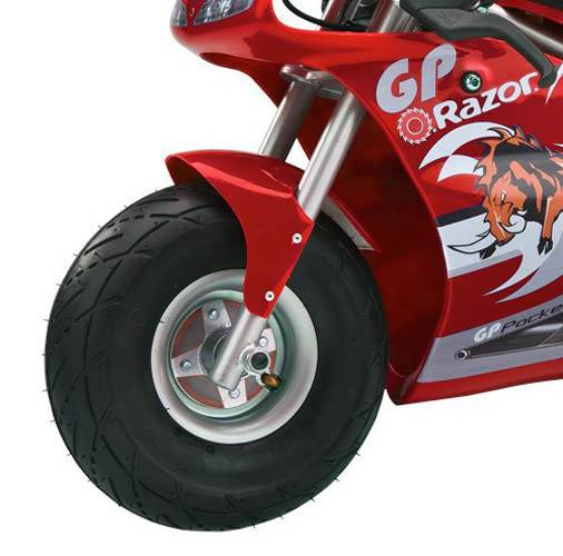 Razor 24-Volt Mini Electric Racing Motorcycle Pocket Rocket Pair, 1 Blue & 1 Red