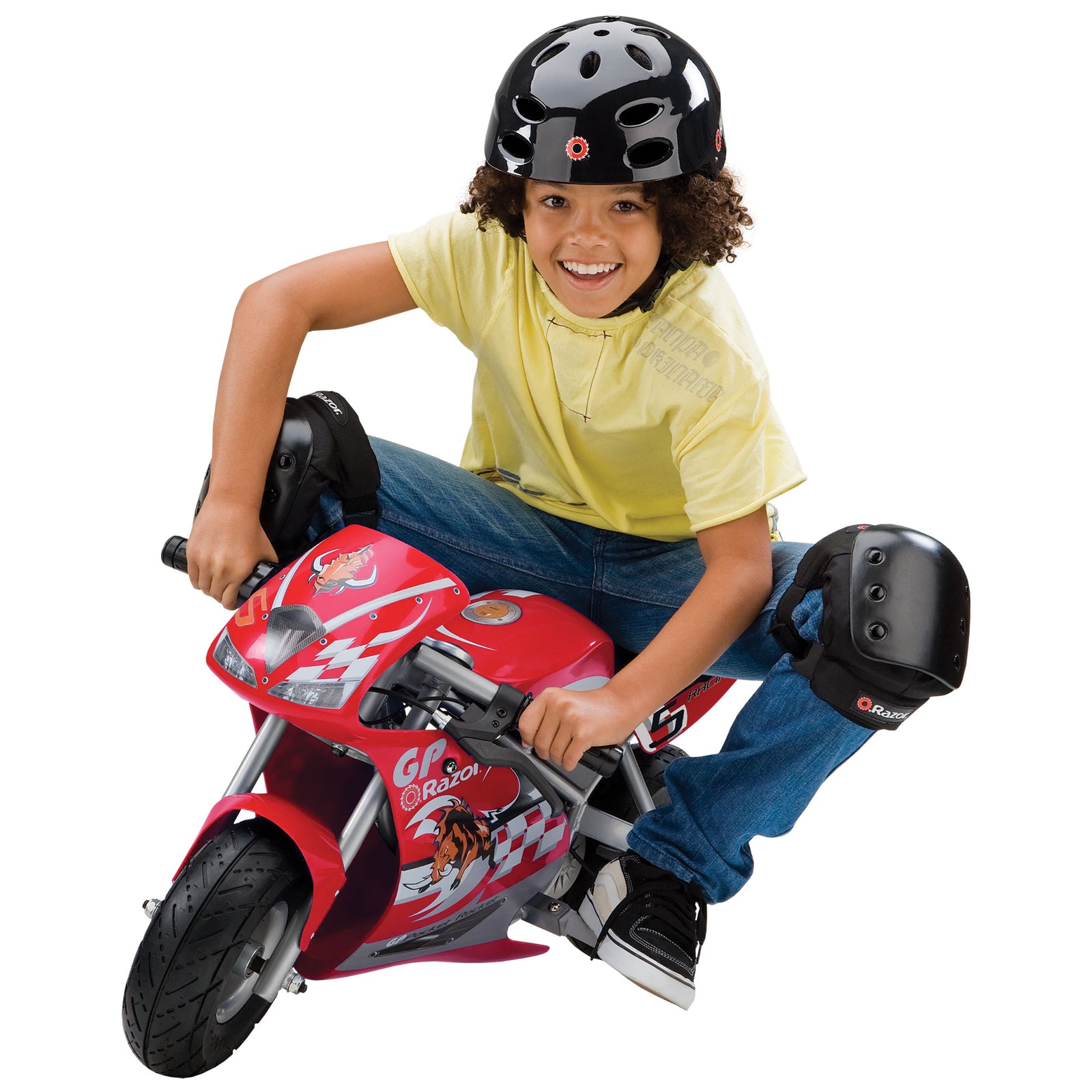 Razor 24V Mini Bike 1 Speed Dirt Racing Motorcycle Pocket Rocket, 2 Pack, Red - VMInnovations