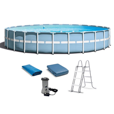 Intex 24'x 52" Prism Frame Above Ground Swimming Pool w/ Filter Pump  (2 Pack)
