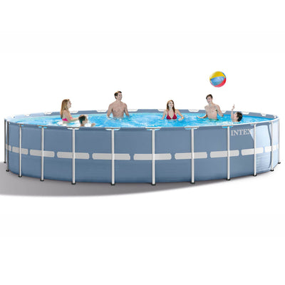Intex 24'x 52" Prism Frame Above Ground Swimming Pool w/ Filter Pump  (2 Pack)