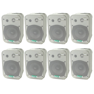 2 PYLE  5.25" 2-Way White In/Outdoor Waterproof Home Theater Speakers (8 Pack) - VMInnovations