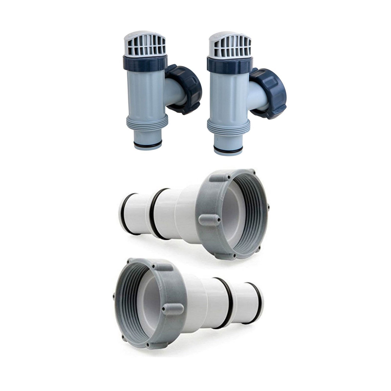 Intex Above Ground Plunger Valves and Replacement Hose Adapter A Maintenance Set - VMInnovations