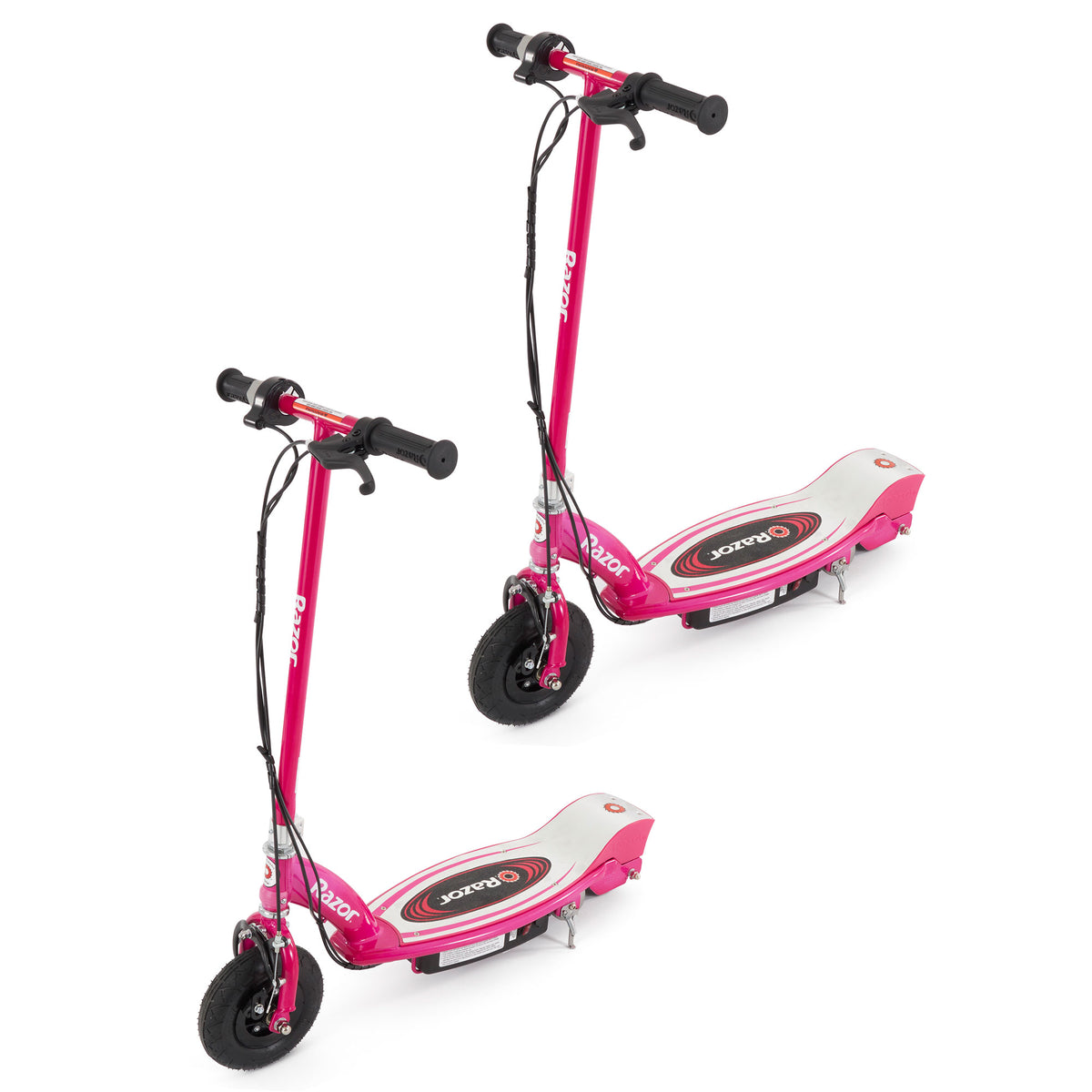Razor E175 Motorized Rechargeable Electric Powered Kids Scooter, Pink (2 Pack)