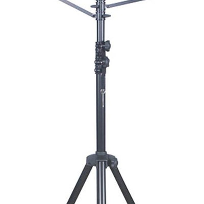 American DJ Aluminum Black Heavy Duty 12 Foot Tripod T-Bar Light Stand (4 Pack)