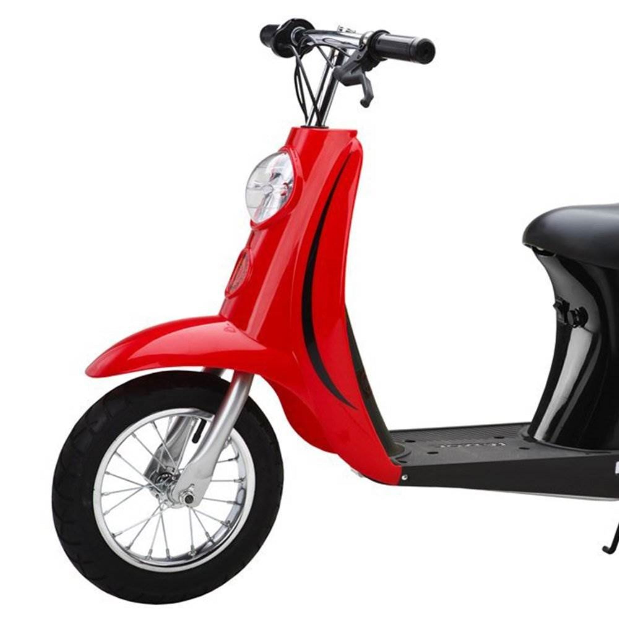 Razor Pocket Mod Miniature Euro 24 Volt Electric Retro Scooter, Red (2 Pack)