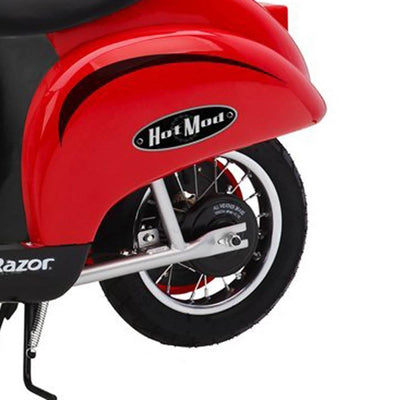 Razor Pocket Mod Miniature Euro 24 Volt Electric Retro Scooter, Red (2 Pack)