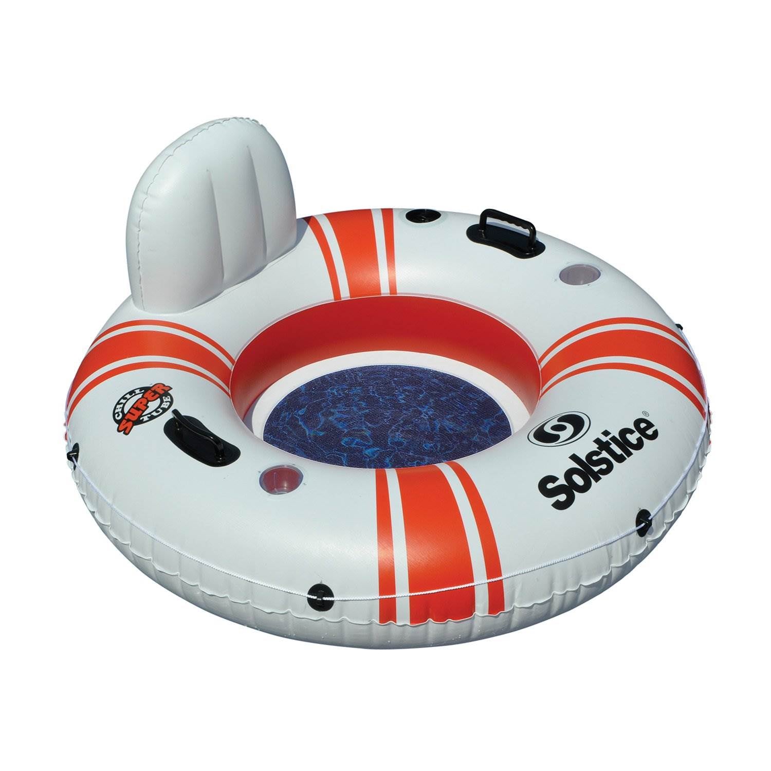 Swimline Super Chill Vinyl with Nylon Mesh Single Seat Tube Pool Float (2 Pack)