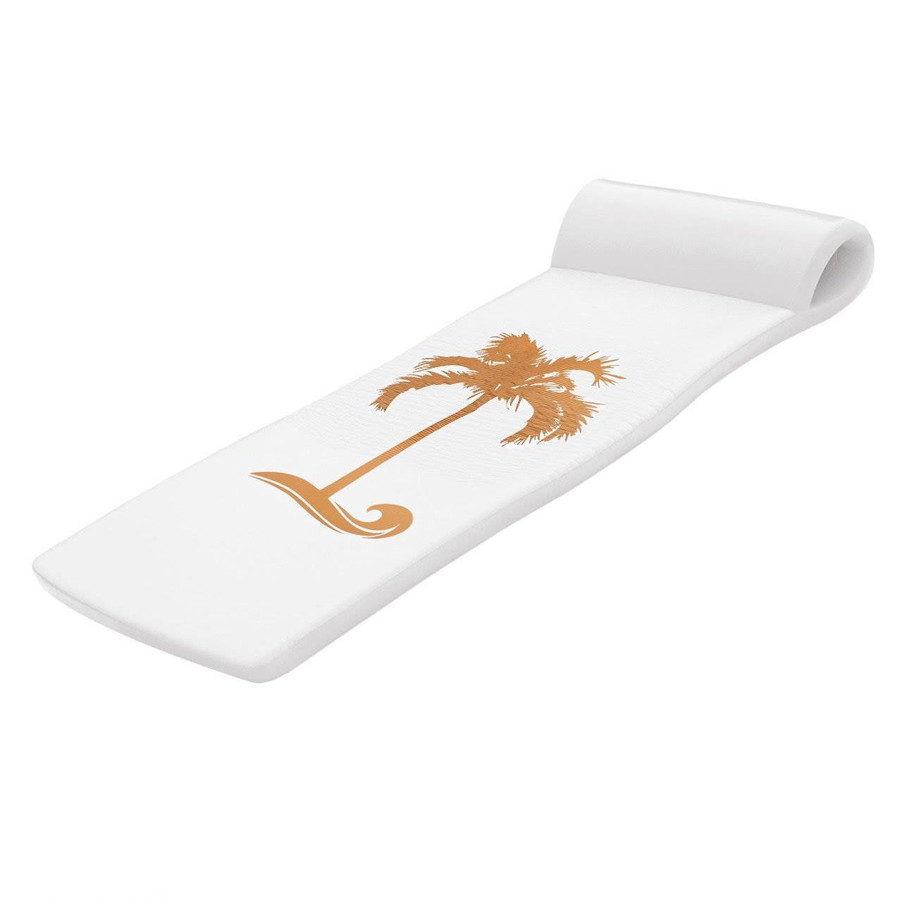 TRC Recreation Sunsation 1.75" Thick Lounger Pool Float, Bronze Palm (Open Box) - VMInnovations