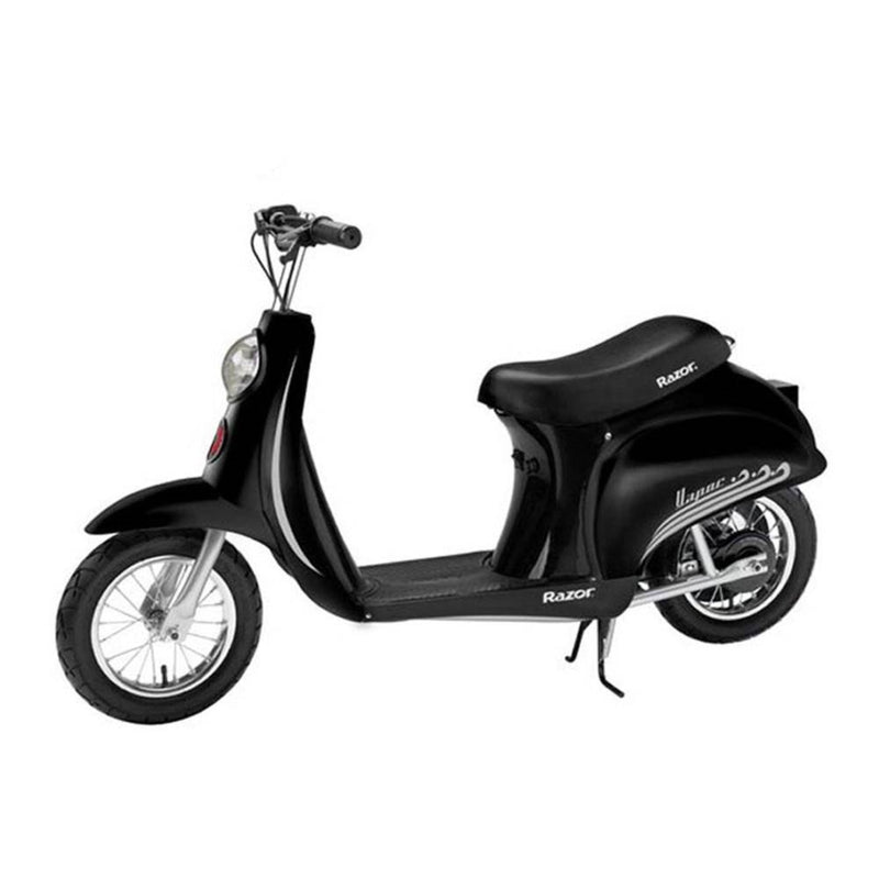 Razor Pocket Mod Miniature Euro 24 Volt Electric Retro Scooters, 1 Red & 1 Black