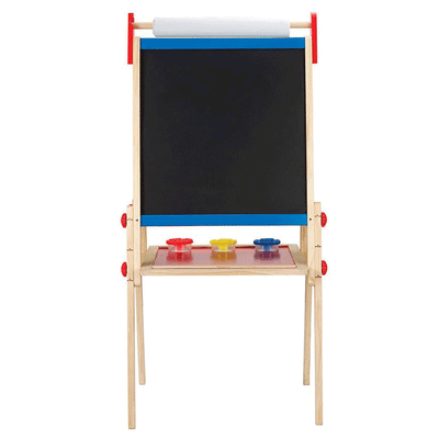 Hape Magnetic All in 1 Kids Drawing Painting Art Board Wooden Easel (2 Pack)