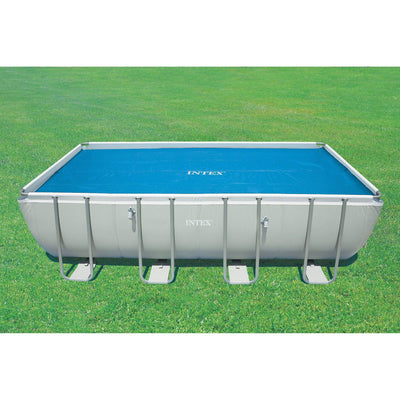 Intex 9 x 18 Foot Rectangular Solar Frame Set Swimming Pool Cover (2 Pack) - VMInnovations