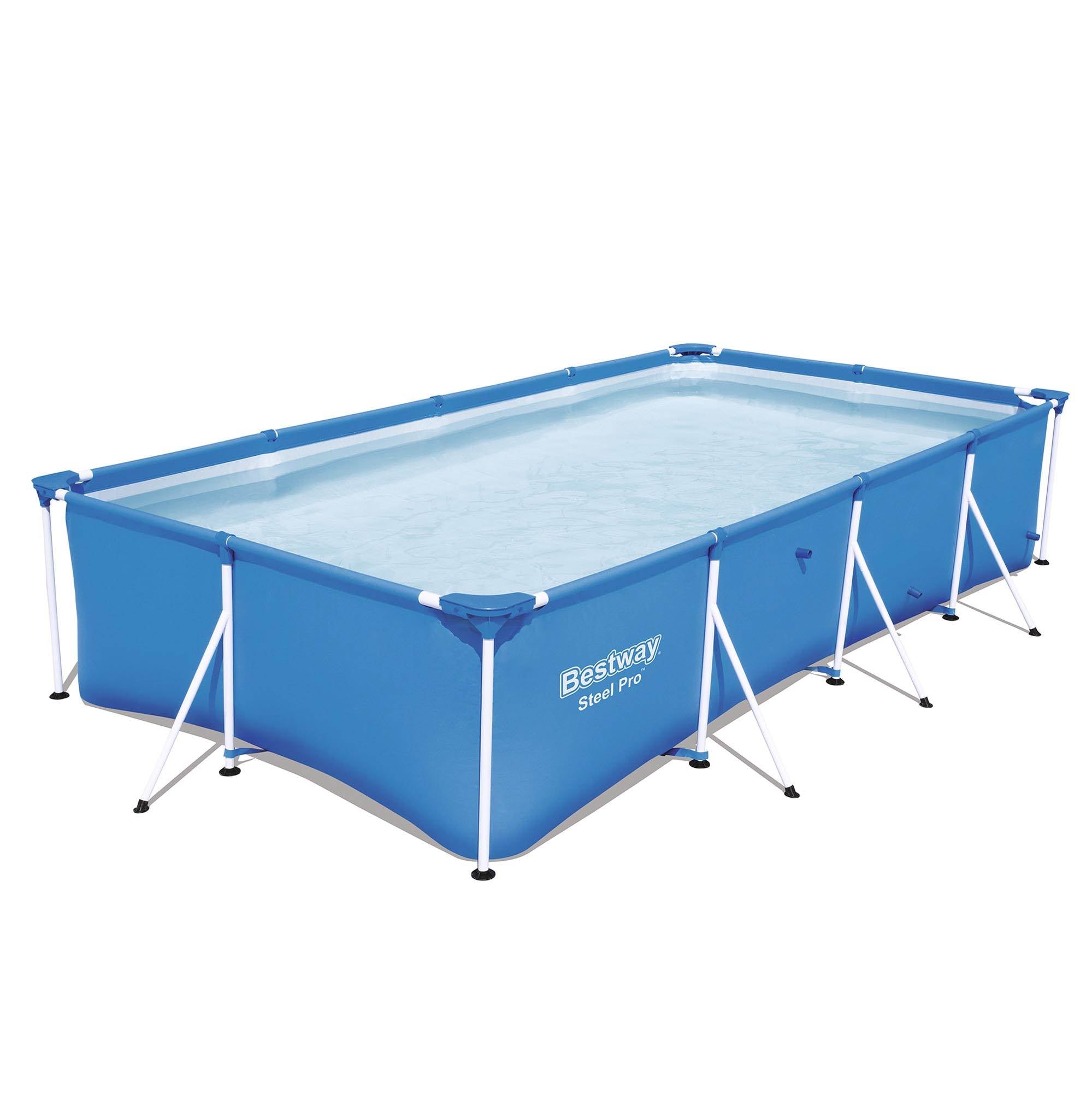 Bestway Steel Pro 13ft x 7ft x 32in Rectangular Frame Above Ground Pool (2 Pack) - VMInnovations