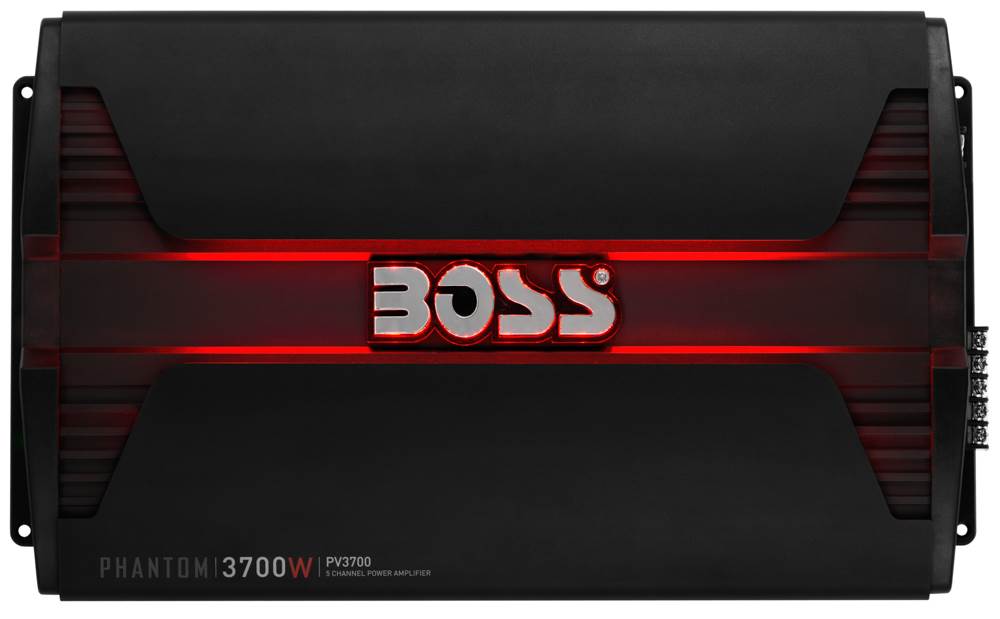 Boss PV3700 3700W 5 Channel Car Audio Amplifier Power LED Amp + Remote (2 Pack)
