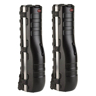 SKB Cases ATA Deluxe Hard Plastic Storage Wheeled Golf Bag Travel Case (2 Pack) - VMInnovations